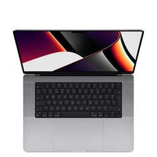 Renoverad MacBook Pro 16" (Late 2021), M1 Pro 10-core CPU / 16-core GPU, 32 GB, 1 TB, silver (Utm&auml;rkt skick)