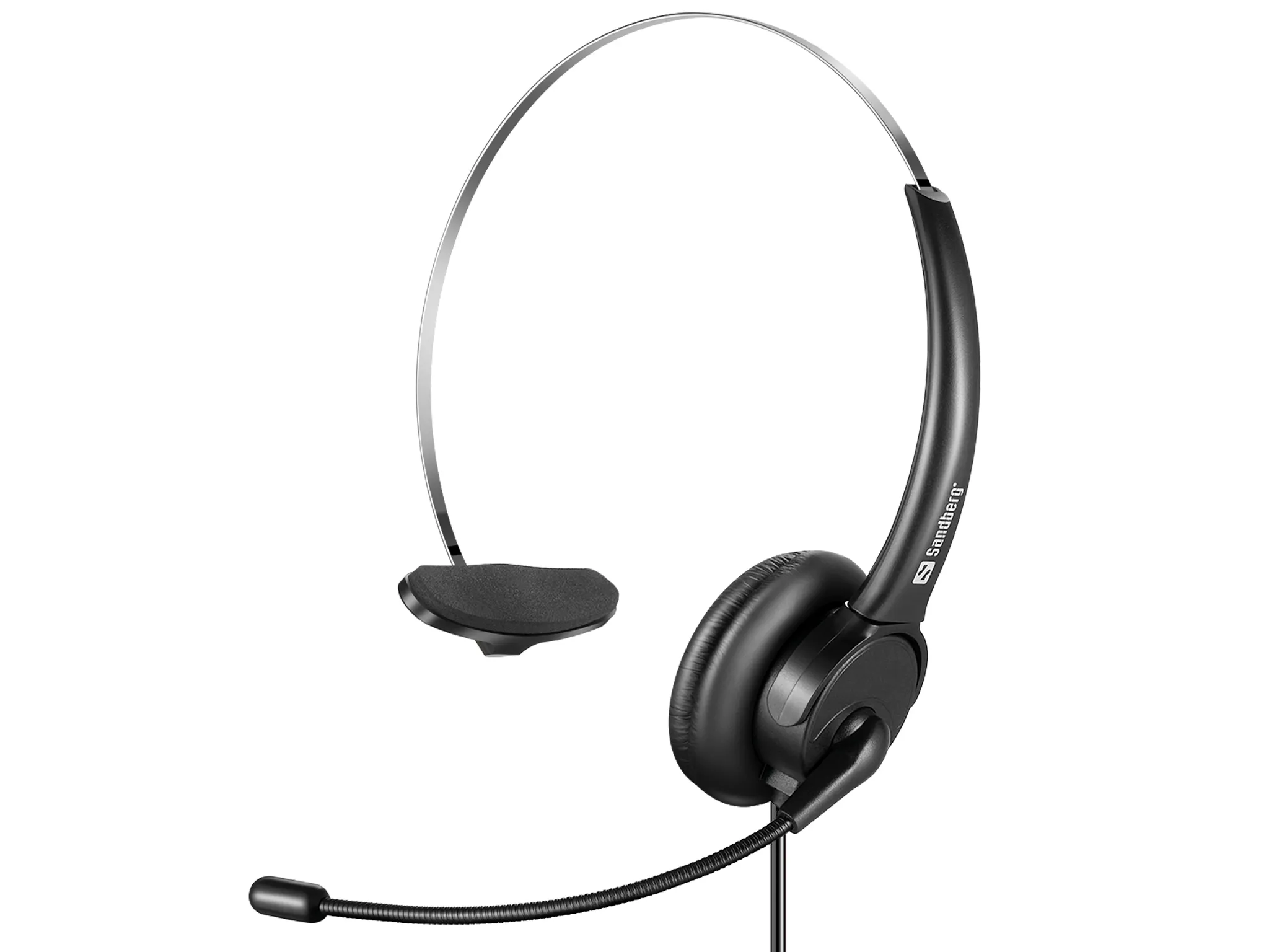 Sandberg USB Office Headset Mono -kuulokkeet, Musta