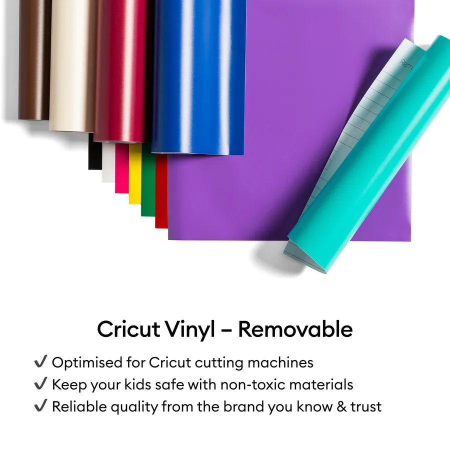 Cricut Joy Smart Vinyl Removable 14x122cm (Black)