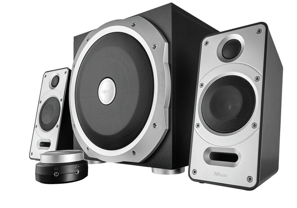 TRUST BYRON 2.1 SPEAKER SET - 2.1 SET BLACK/METALLIC