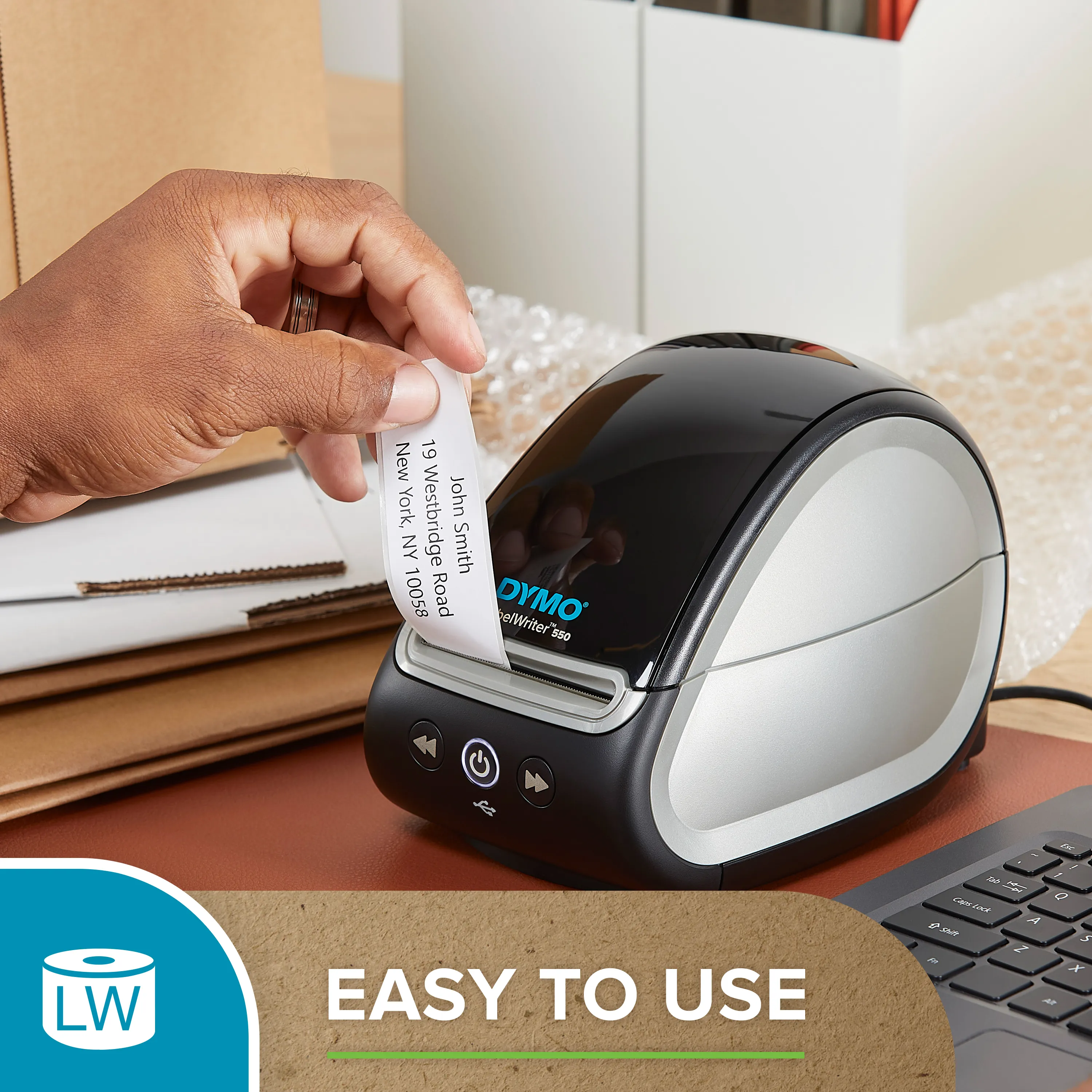 DYMO LW Standard Address labels - Low-Entry Volume, 28x89mm, 1x130