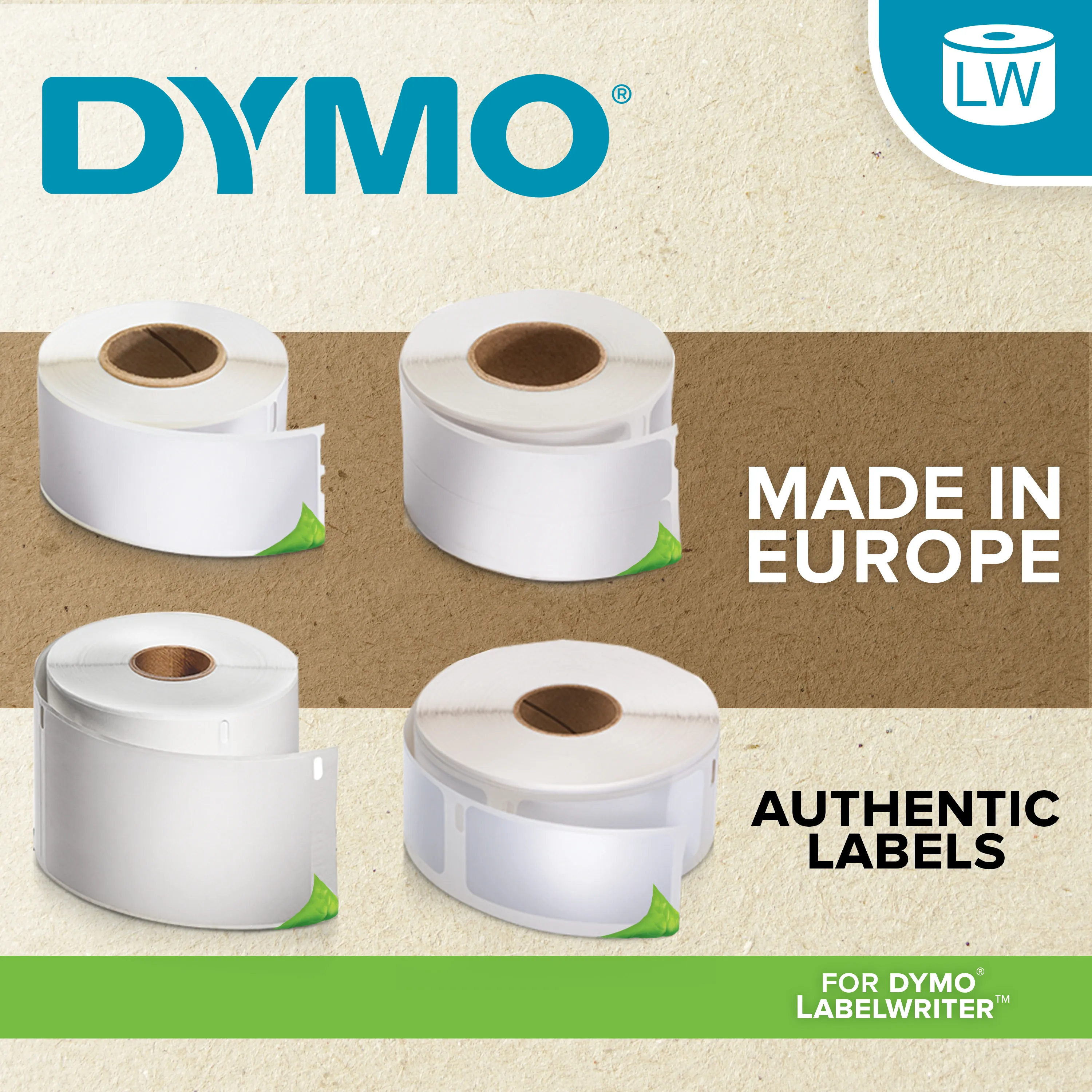 DYMO LabelWriter adressetiketter vita bulk 89x28mm / 24x130st