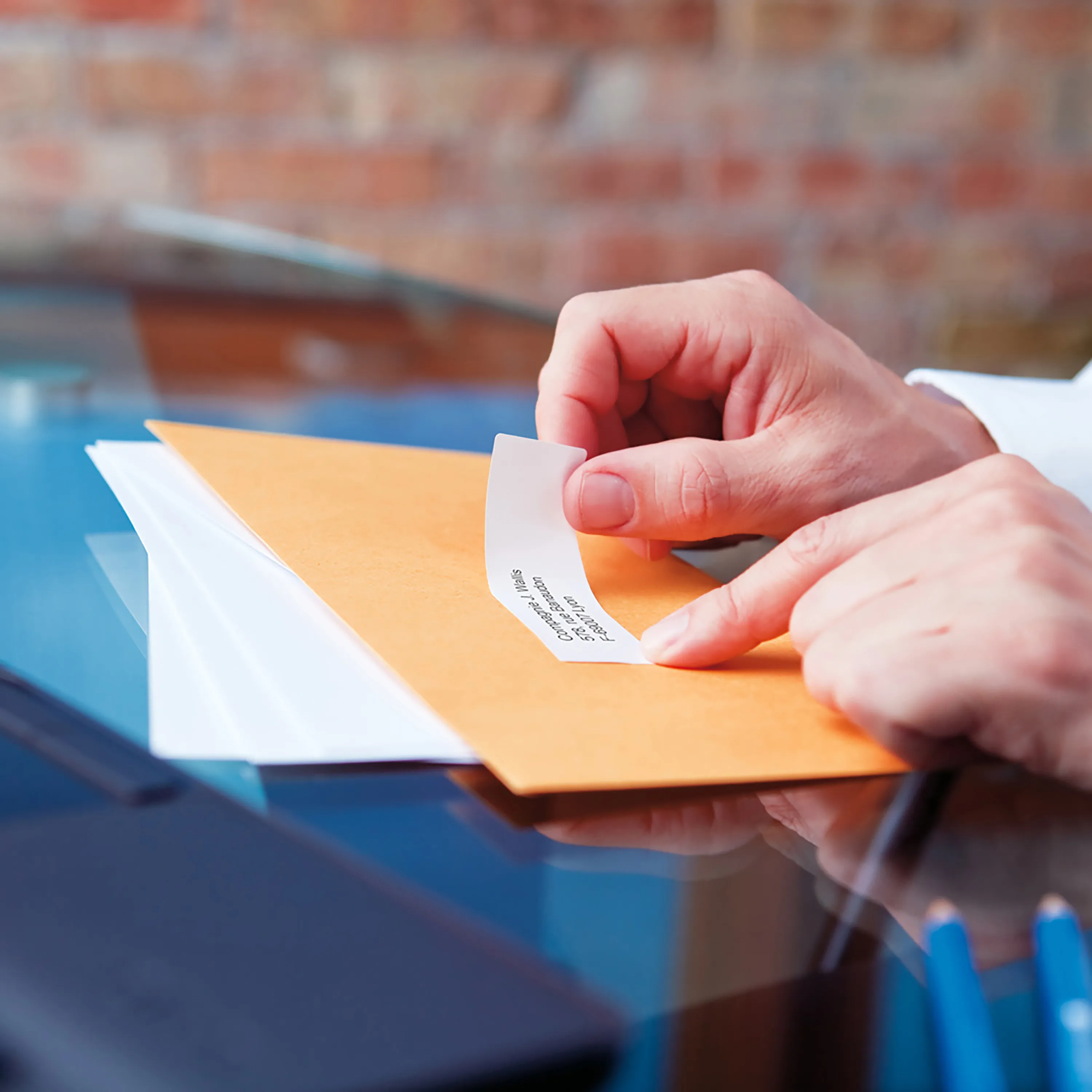 Label Return 25x54 perm white (500)