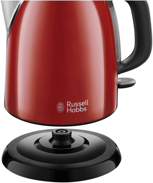 Remington Colours Plus Mini kettle, 1.0L, 2400W, Red