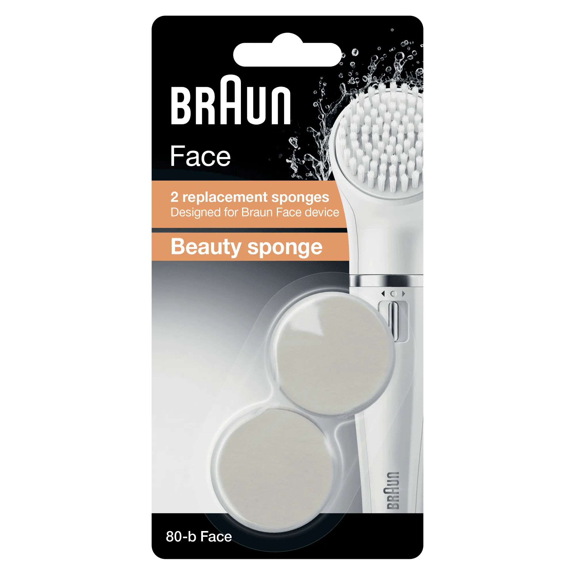 Braun SE80 Beauty Sponge -puhdistusharja 2kpl