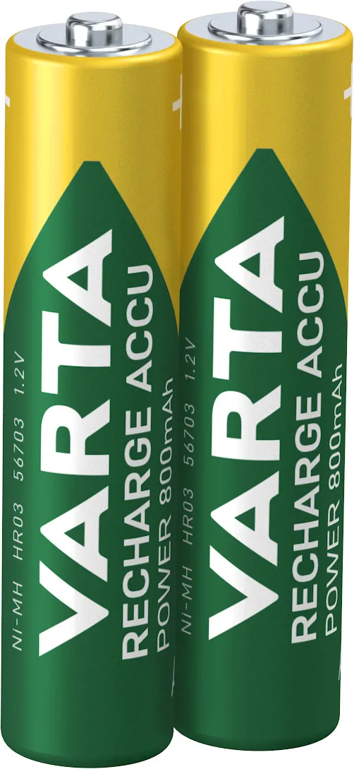 1x2 LL Accu AAA NiMH 800 mAH