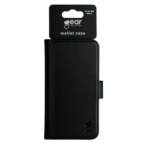 GEAR Wallet, Moto C - Wallet Case, Black