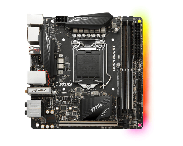 MSI Z370I Gaming Pro CARBON AC, mini-ITX motherboard
