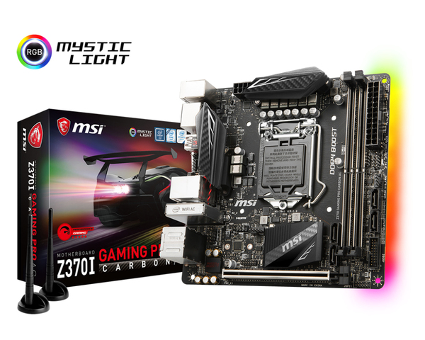 MSI Z370I Gaming Pro CARBON AC, mini-ITX moderkort