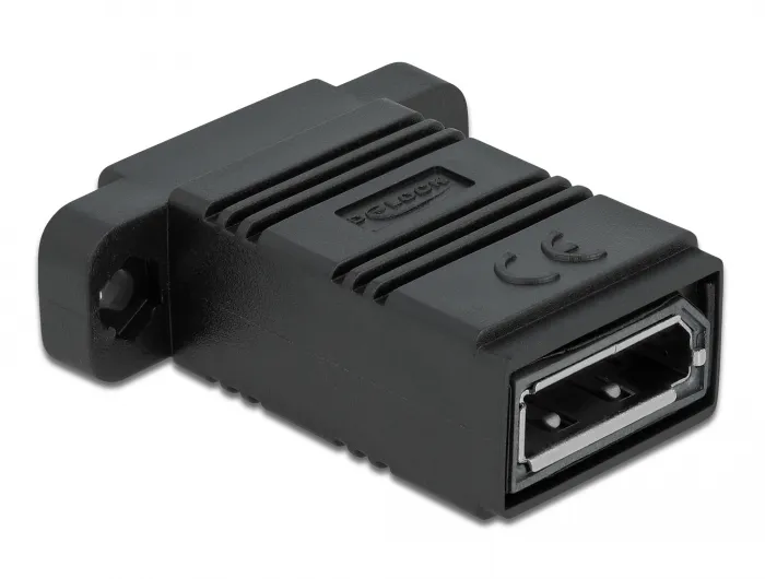 DeLock Easy 45 DisplayPort - DisplayPort - adapter, Svart