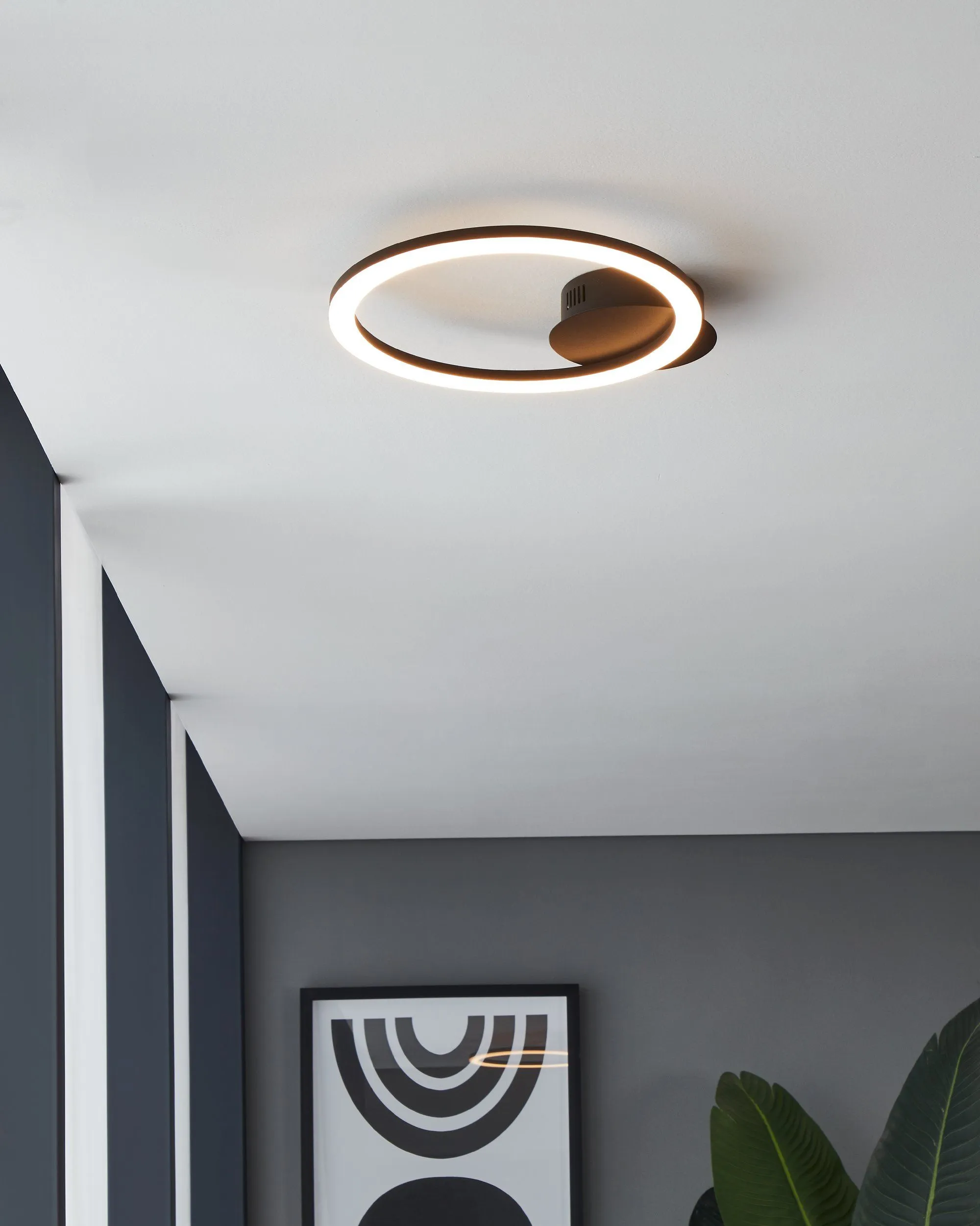 EGLO connect.z Parrapos-Z - Ceiling light, Black/White