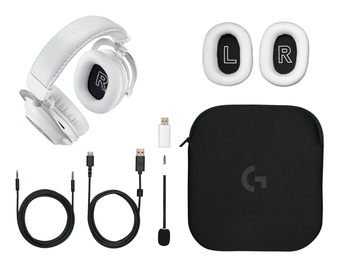 Logitech G PRO X 2 Lightspeed - wireless gaming headset, white