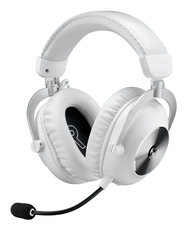Logitech G PRO X 2 Lightspeed -langattomat pelikuulokkeet mikrofonilla, valkoinen