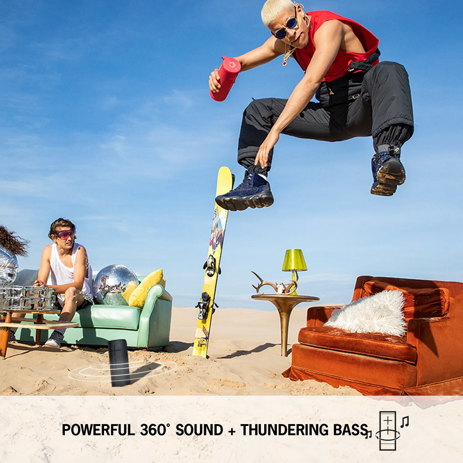 Logitech ultimate Ears MEGABOOM 3 - tr&aring;dl&ouml;s h&ouml;gtalare, bl&aring;