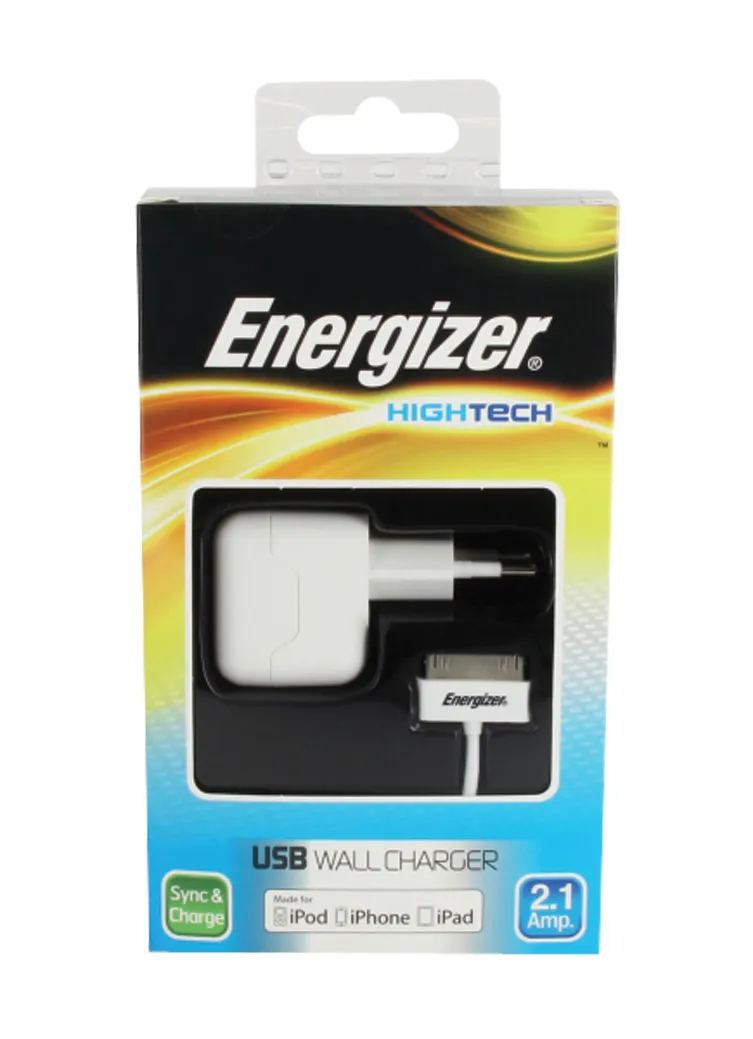 Energizer Hightech 2.1A/10W iPhone/iPad charger