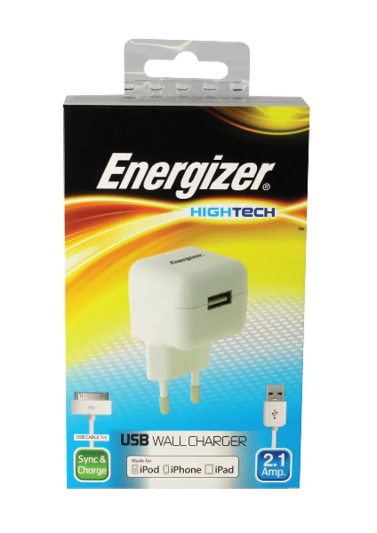 Energizer Hightech 2.1A/10W iPhone/iPad charger