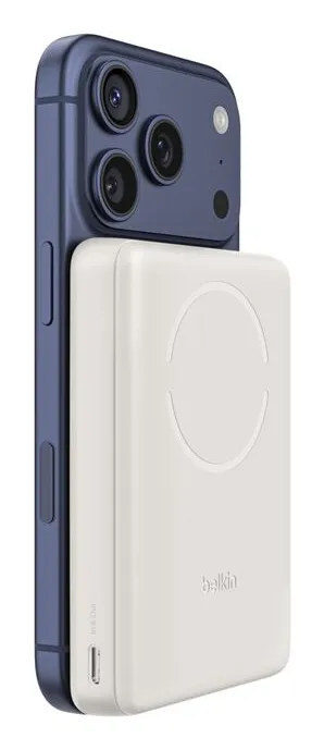Belkin BoostCharge Slim Magnetic 10000 mAh - power bank, Sand