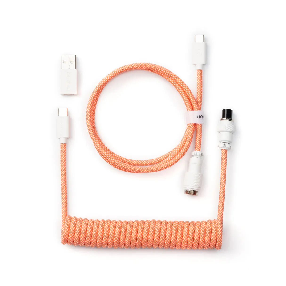 Keychron CAB-31 USB-C &ndash; USB-A -kaapeli, 1,76 m, oranssi