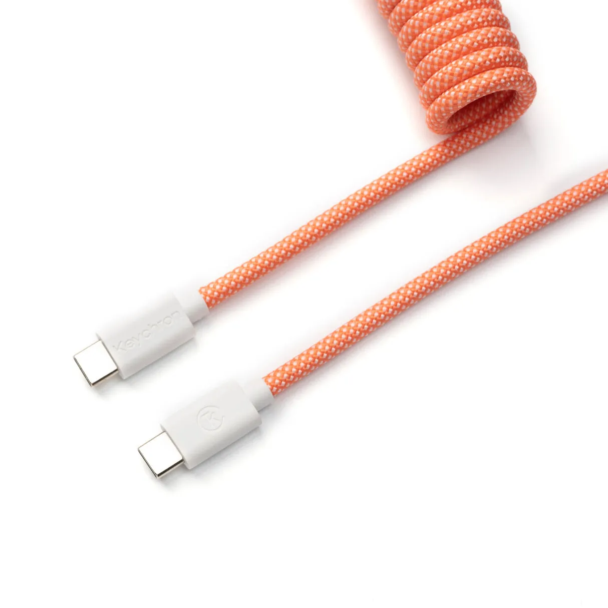 Keychron CAB-31 USB-C &ndash; USB-A -kaapeli, 1,76 m, oranssi