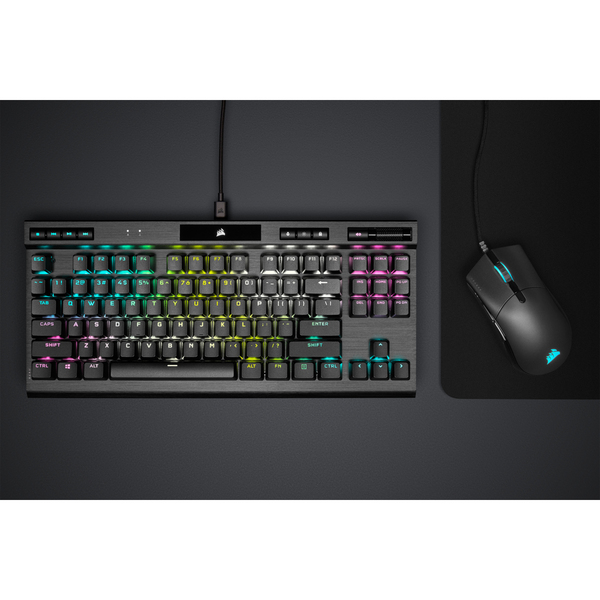 Corsair K70 RGB TKL Optical - gaming keyboard, Cherry MX Red