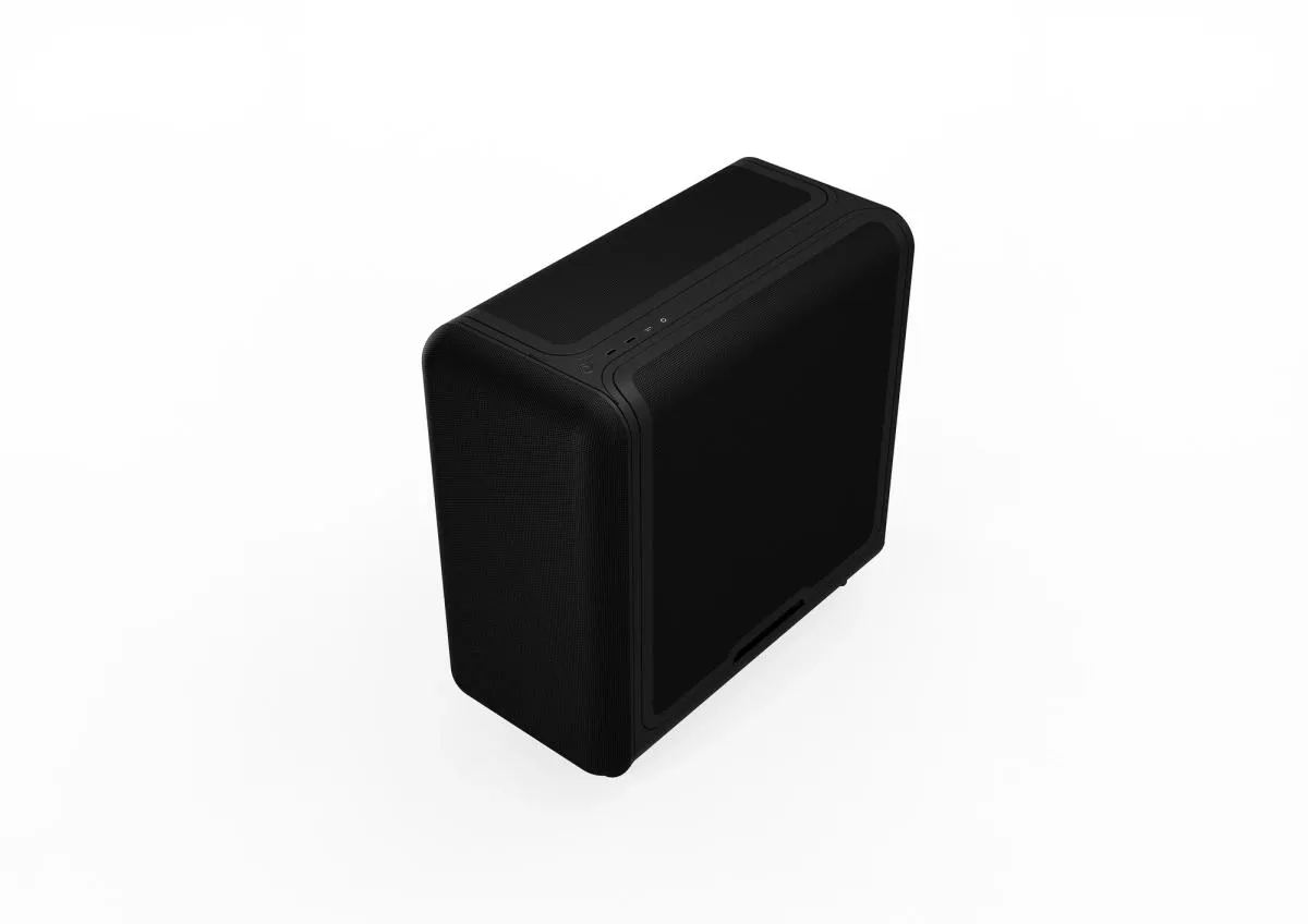 HYTE X50 Air midi-tower chassi med f&ouml;nster, pitch black