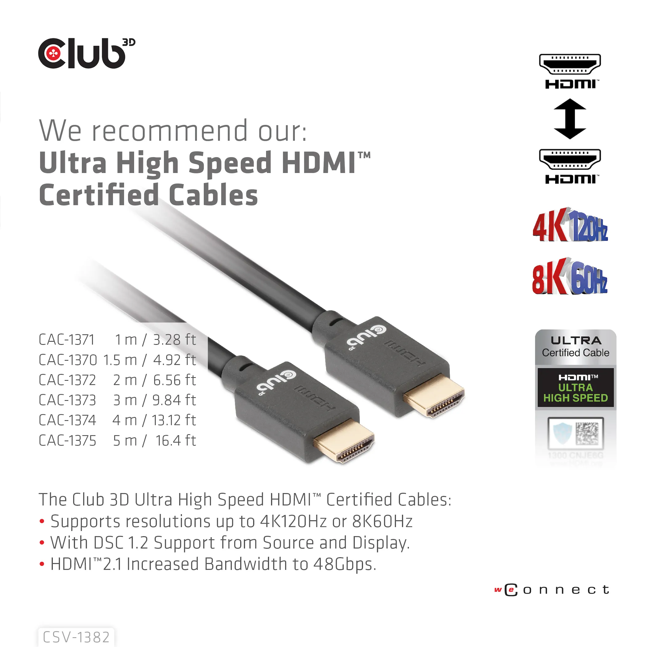 Club 3D KVM Switch for Dual HDMI 4K 60Hz, KVM - switch, Svart