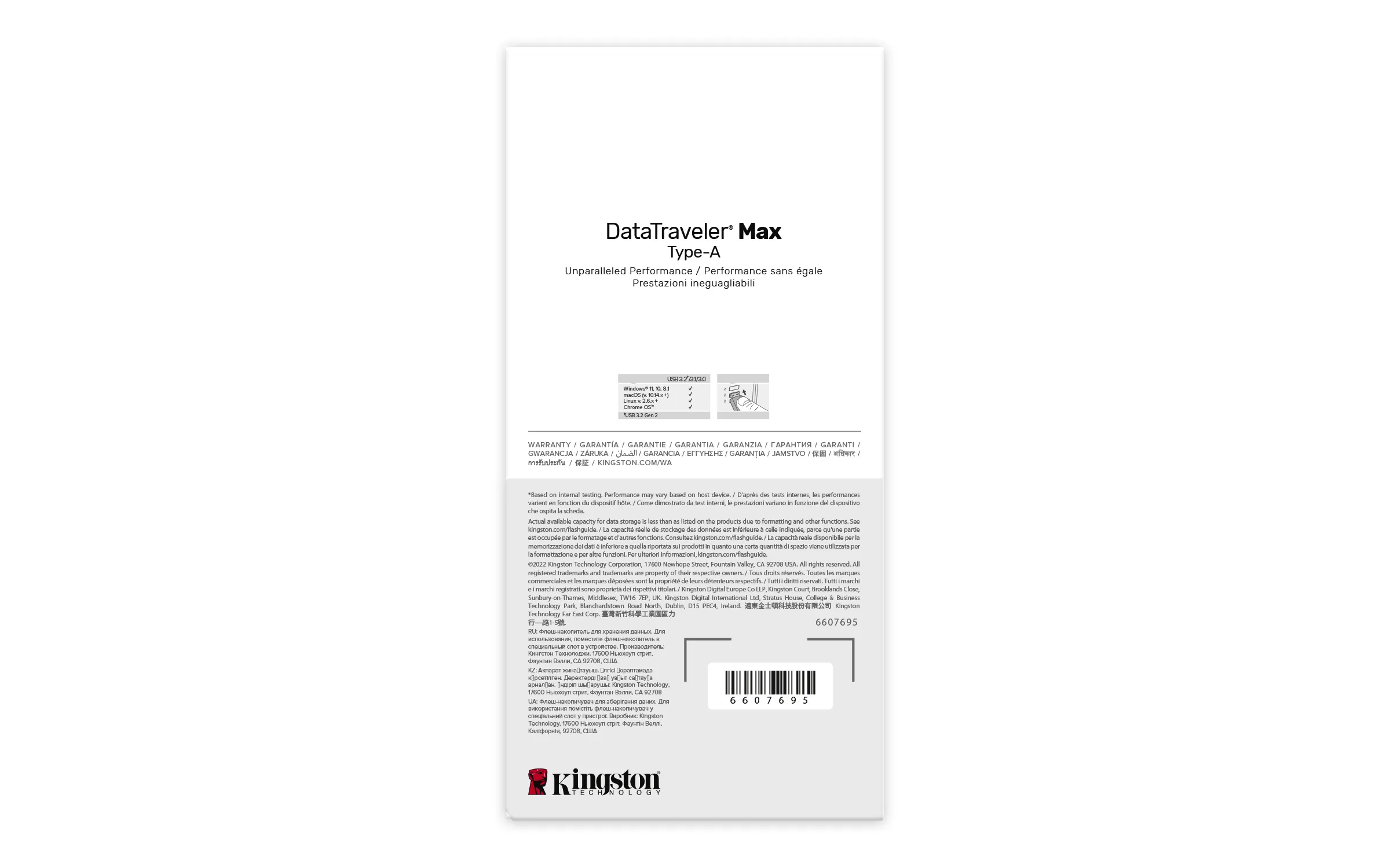 Kingston DataTraveler Max 1 TB USB 3.2 Gen 2x2 - minne
