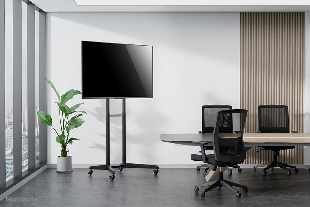 Neomounts by Newstar Mobile Floor Stand (Height Adjustable: 128,5-145 cm)