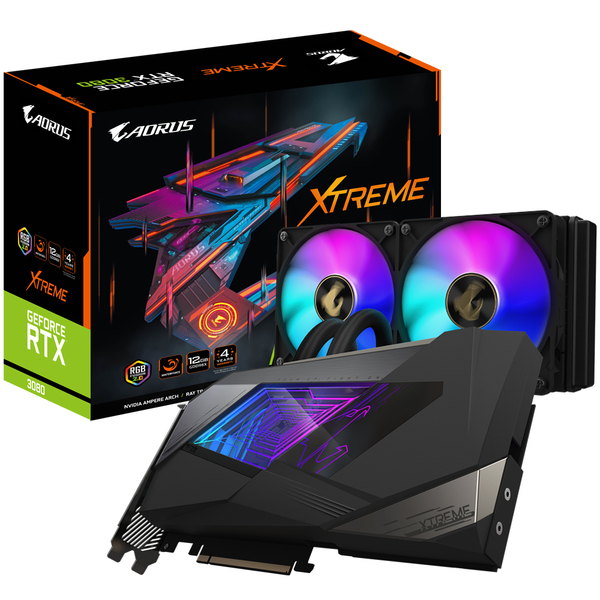 Gigabyte GeForce RTX 3080 Aorus Xtreme WaterForce (LHR) 12GB - Graphics card