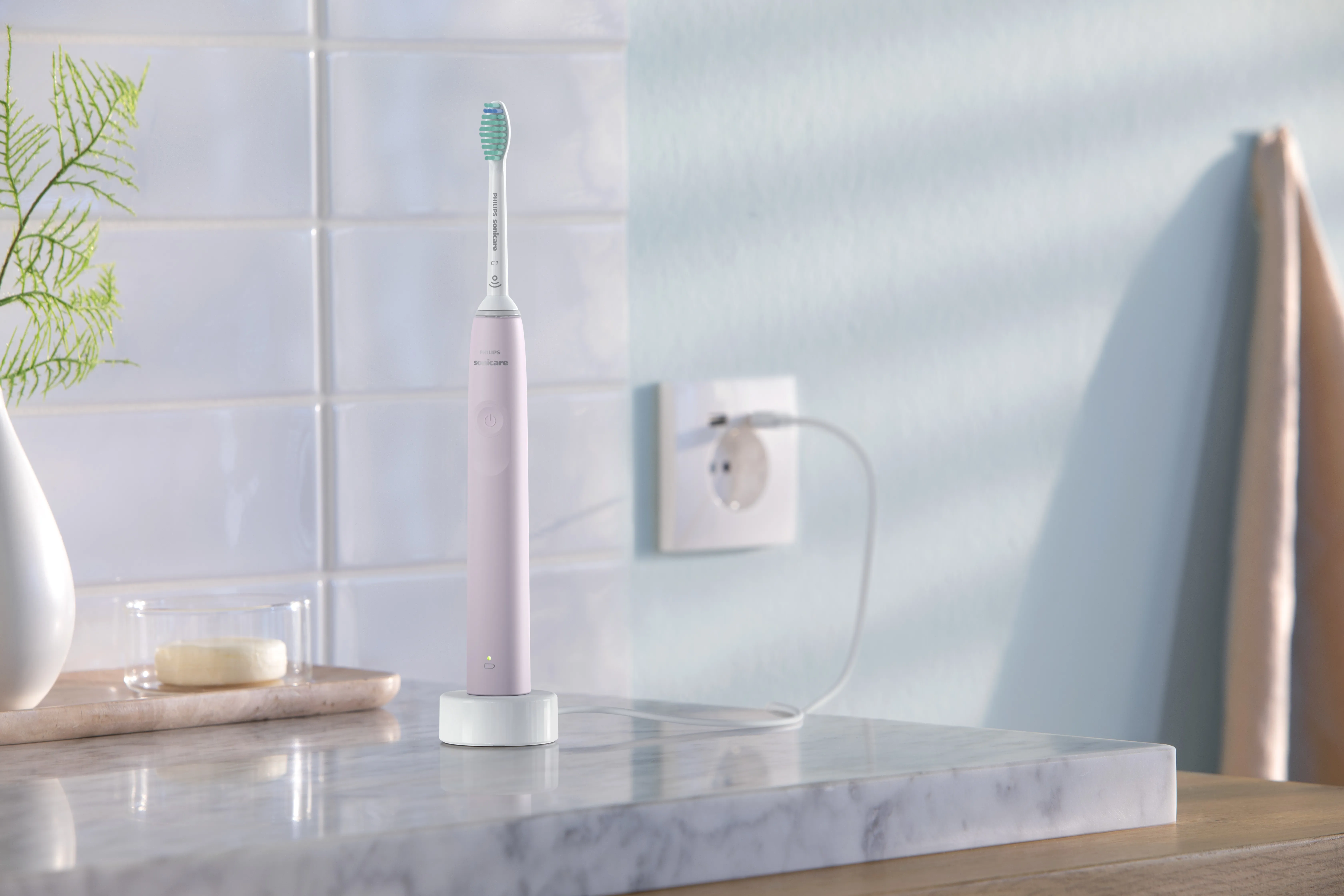 Eltandborste 2x Svart/Rosa HX3675/15