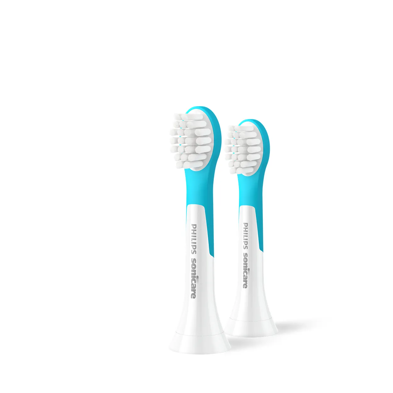 Philips Sonicare For Kids HX6032/90 - utbytesborsthuvuden, 2 st, vit/blå Philips Sonicare For Kids HX6032/90 - utbytesborsthuvuden, 2 st, vit/blå