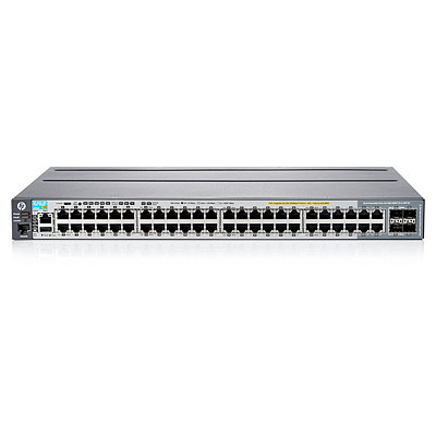 Aruba 2920-48G POE+ Switch 48x 10/100/1000T PoE+ ports with 4 SFP Combo ports (PoE budget700 W). One 1050 W 100-240VAC (J9737A) removable power supply. Two empt