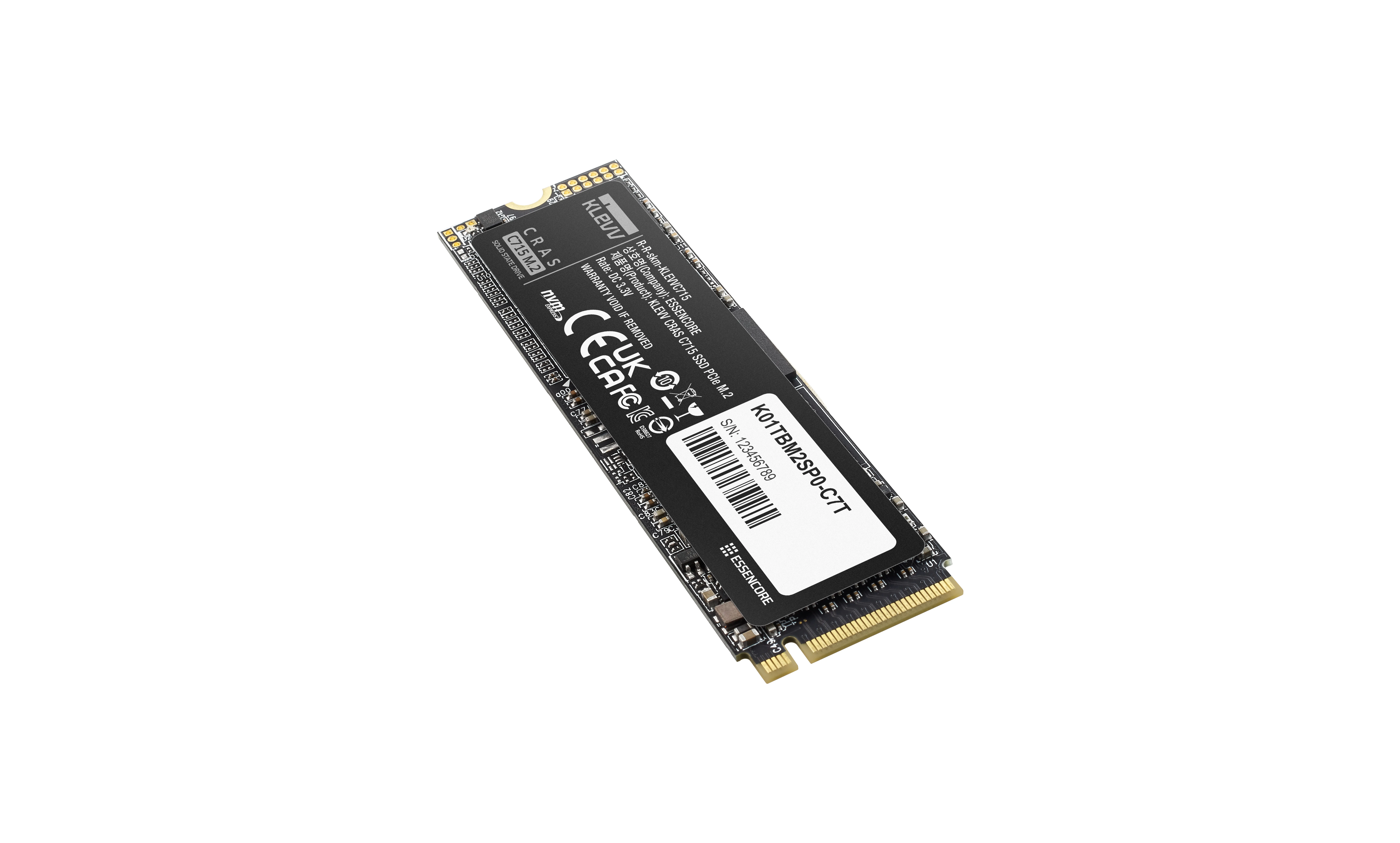 KLEVV CRAS C715 256 GB M.2 2280 PCIe 3.0 x4 NVMe SSD