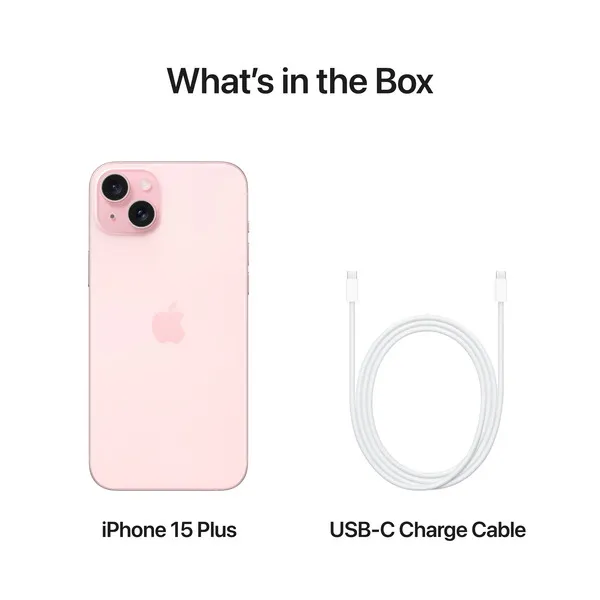 Apple iPhone 15 Plus 256 Gt -iOS-puhelin, Pinkki