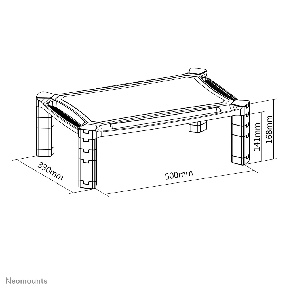 NEWSTAR Monitor Raiser (height adjustment 16.8cm)