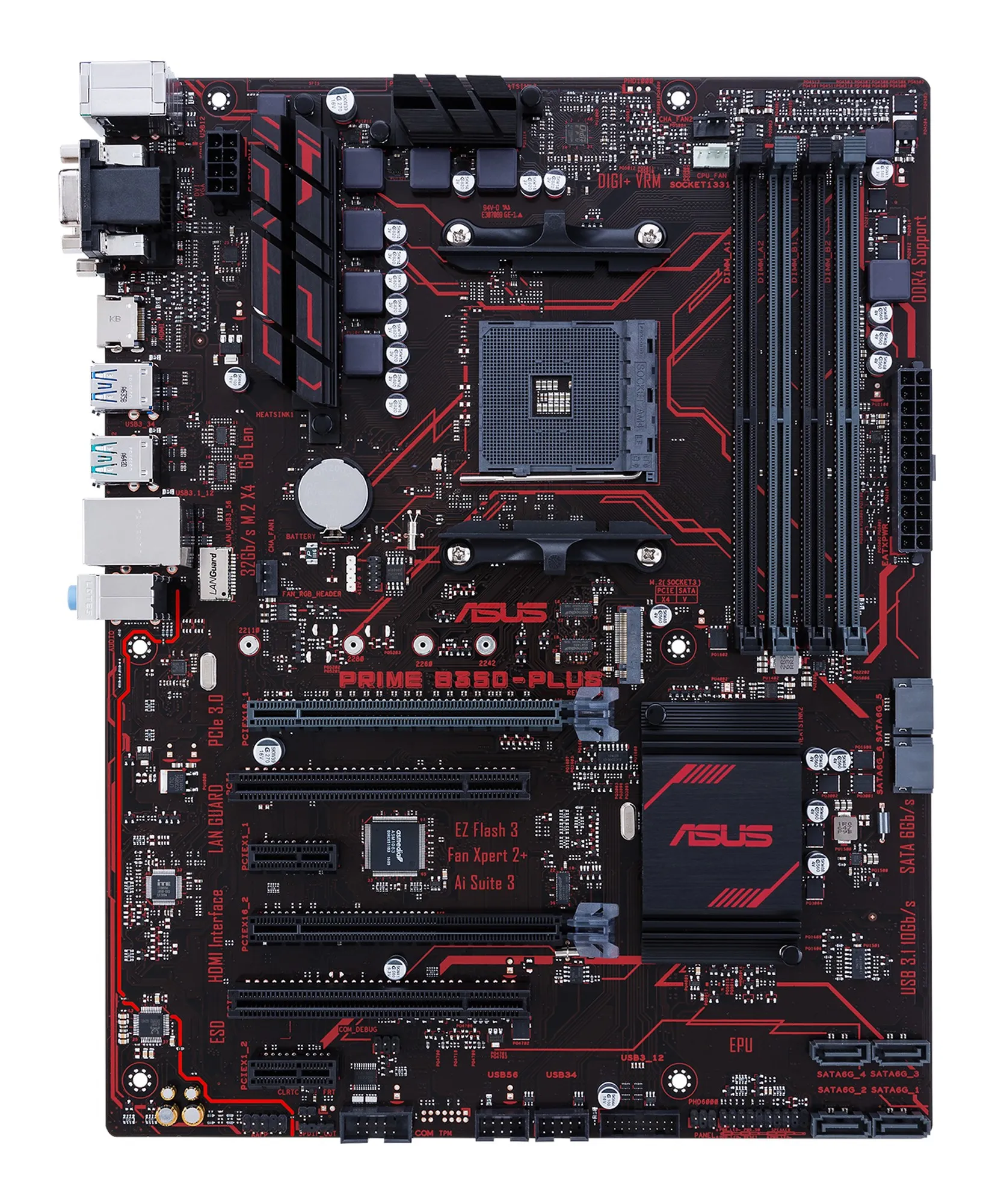 Asus Prime B350-P - ATX moderkort