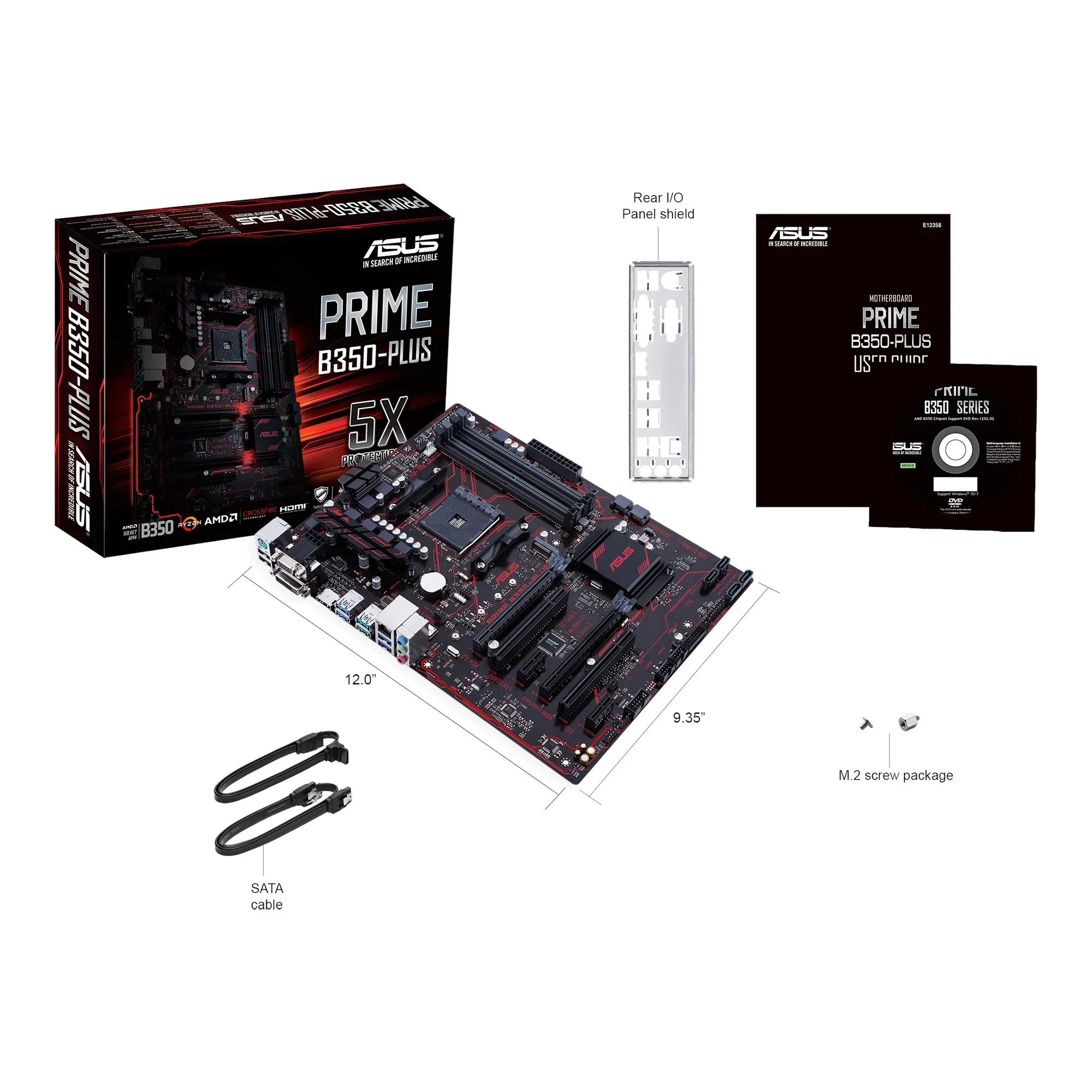 Asus Prime B350-P - ATX moderkort