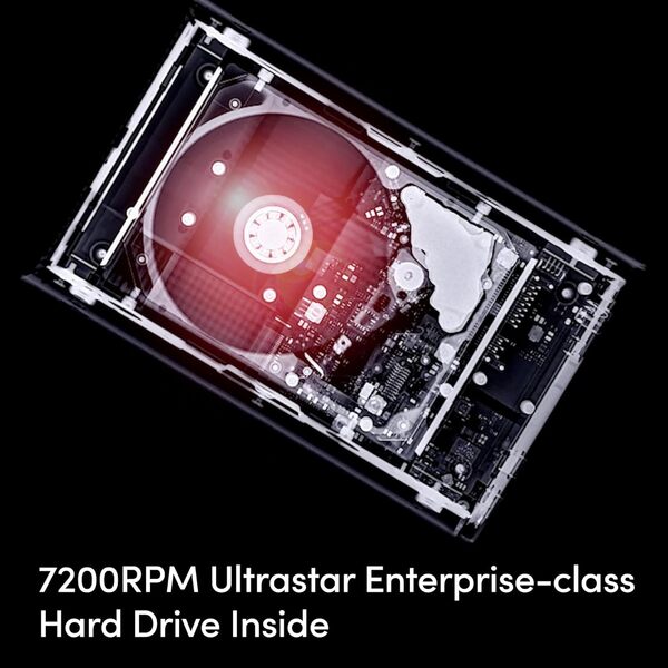 SanDisk G-DRIVE 26 TB 3.5" - extern HDD, rostfritt st&aring;l
