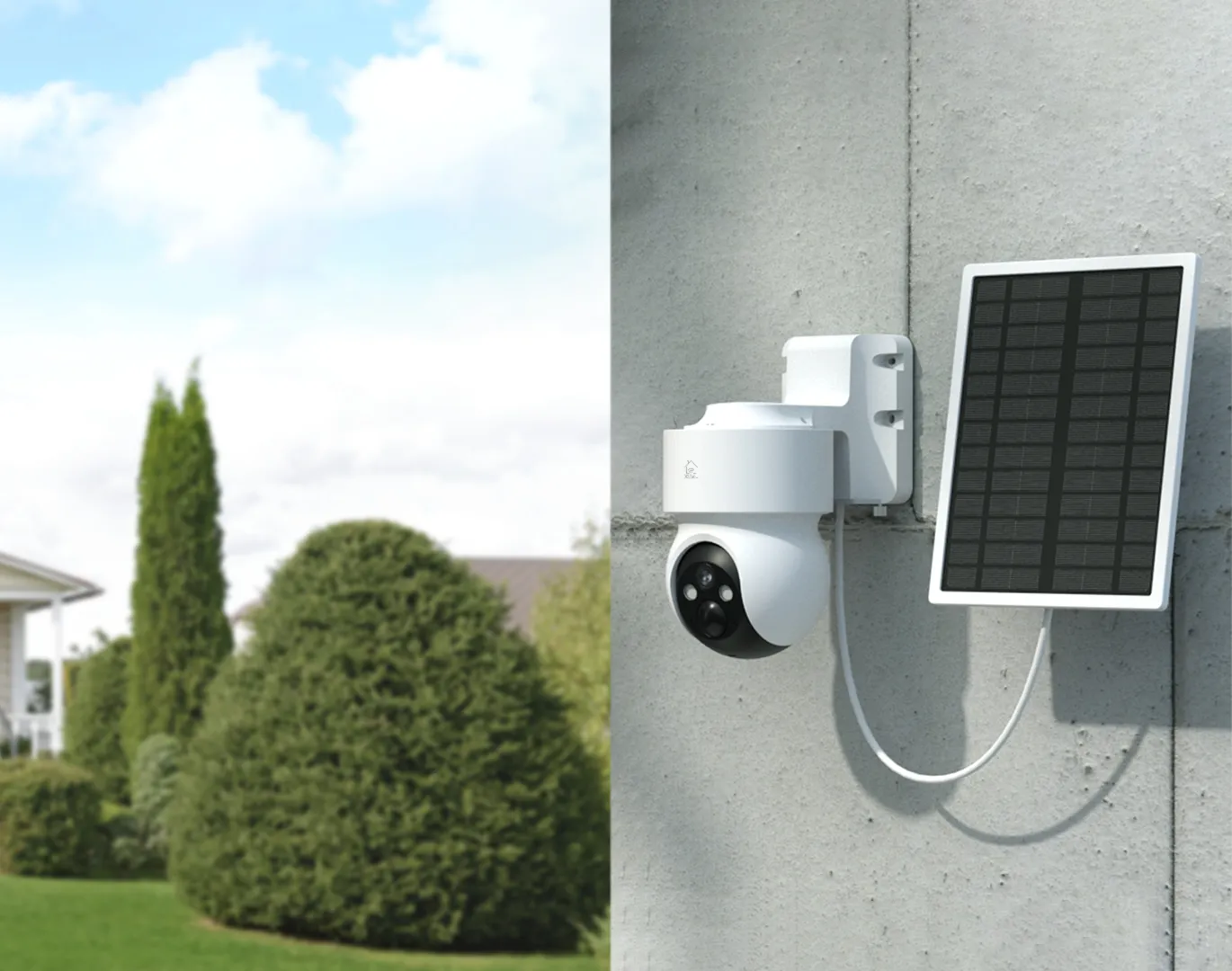 Deltaco Smart Home Smart 4G battery powered camera with motorized pan &amp; tilt, outdoor