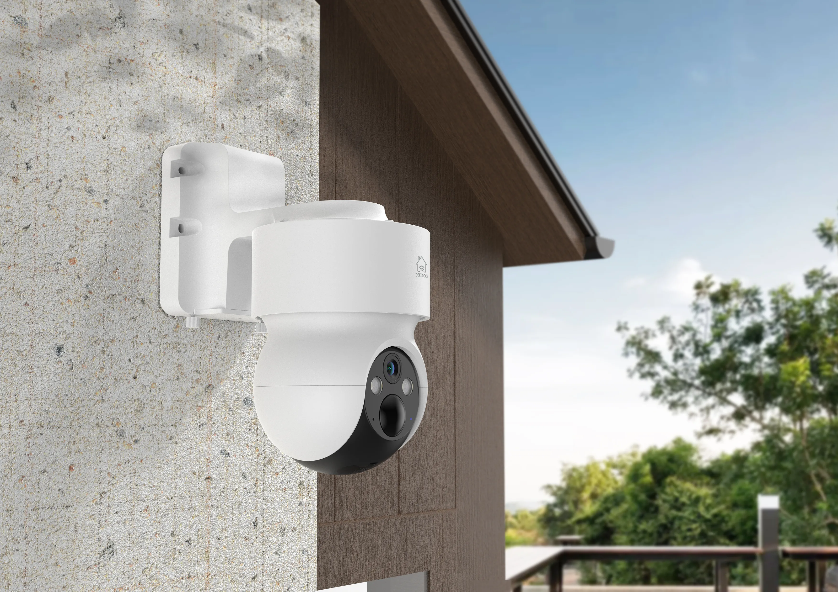 Deltaco Smart Home Smart 4G battery powered camera with motorized pan &amp; tilt, outdoor