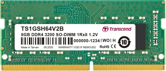 Transcend 8GB (1 x 8GB) DDR4 3200 MHz, CL22 Memory