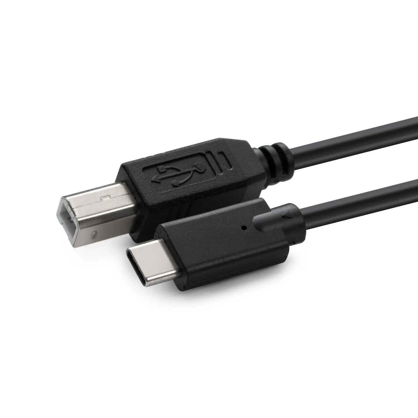 MicroConnect USB-C &ndash; USB-B kabel, 1 m, svart
