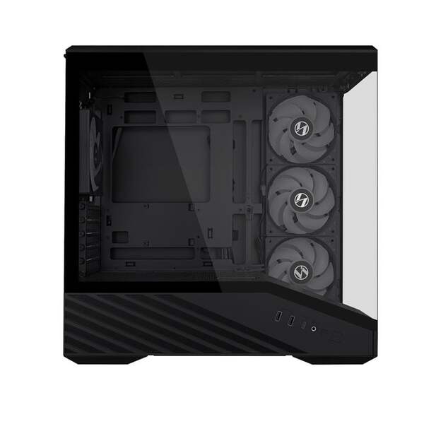 LIAN LI Vector V100R MIX -micro-ATX-kotelo ikkunalla ja RGB-valaistuksella, musta