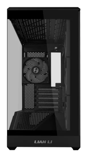 LIAN LI Vector V100R MIX Micro-ATX Case with window and RGB lighting, Black
