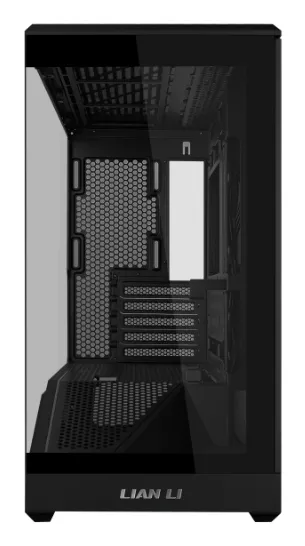 LIAN LI Vector V100R MIX Micro-ATX Case with window and RGB lighting, Black