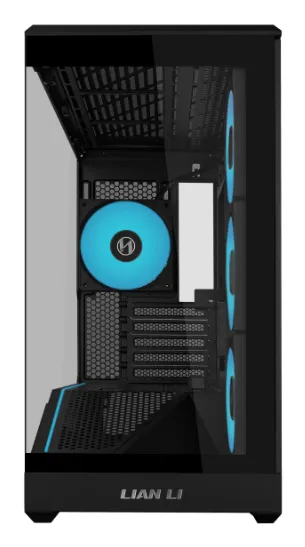 LIAN LI Vector V100R MIX Micro-ATX Case with window and RGB lighting, Black