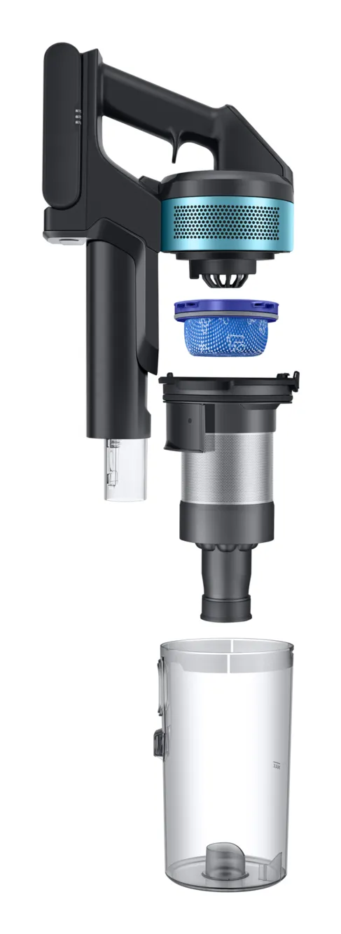 Samsung Jet 75 Pet VS20B75AGR1/GE Stick vacuum cleaner 0.8 L 550 W bagless, Black/Chrome/Teal Mint