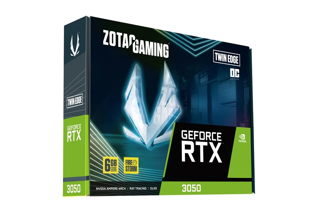 Zotac GeForce RTX 3050 Twin Edge OC 6 Gt -näytönohjain
