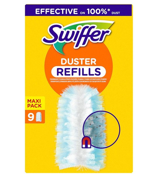Swiffer Duster -p&ouml;lyhuiskan vaihtoliinat, 9 kpl