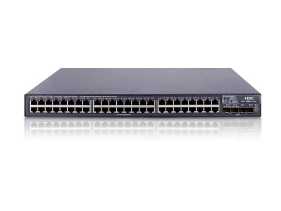 HPE A5800-48G L2/L3/L4  Switch. Fourty Eight 10/100/1000Base-T Ethernet PoE ports, four 1/10G SFP+ ports and one Ethernet port expansion slot. Supports: Hardwar